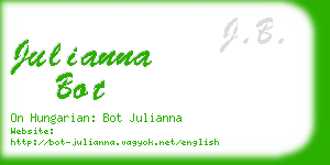 julianna bot business card